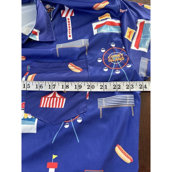 Brooklyn Cyclones Coyote Productions Button Down Shirt XL Camp Coney Island - Picture 6 of 8